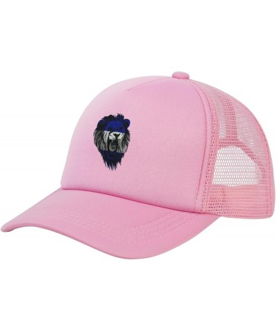 Trucker Hat Mesh Baseball Cap Adjustable Dad Hat Unisex Pink $11.06 Baseball Caps