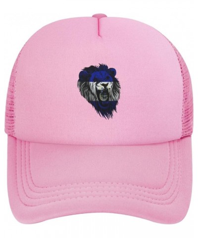 Trucker Hat Mesh Baseball Cap Adjustable Dad Hat Unisex Pink $11.06 Baseball Caps