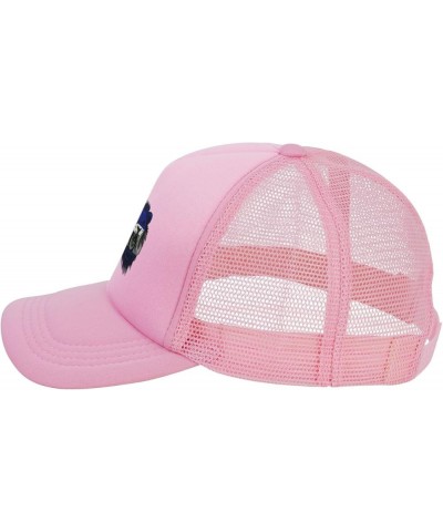 Trucker Hat Mesh Baseball Cap Adjustable Dad Hat Unisex Pink $11.06 Baseball Caps