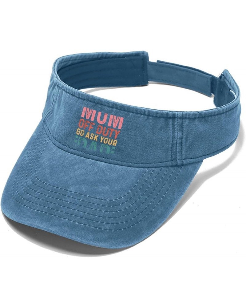 Mom Off futy go Ask Your dad Hat Visors for Teens Sun Visor Funny Sun Visor Lake Blue $10.78 Sun Hats