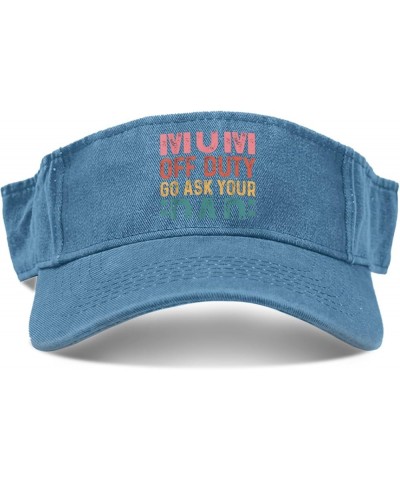 Mom Off futy go Ask Your dad Hat Visors for Teens Sun Visor Funny Sun Visor Lake Blue $10.78 Sun Hats