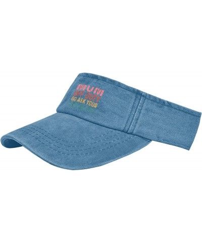 Mom Off futy go Ask Your dad Hat Visors for Teens Sun Visor Funny Sun Visor Lake Blue $10.78 Sun Hats