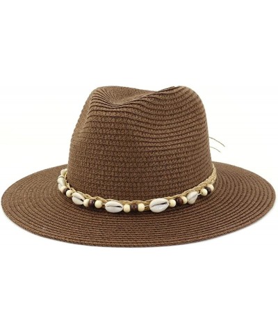 Sun Hat for Women Summer Hats of Monochrome Jazz Top Hat Beaded Beach Sunshade Hat 56-58cm White $13.70 Sun Hats