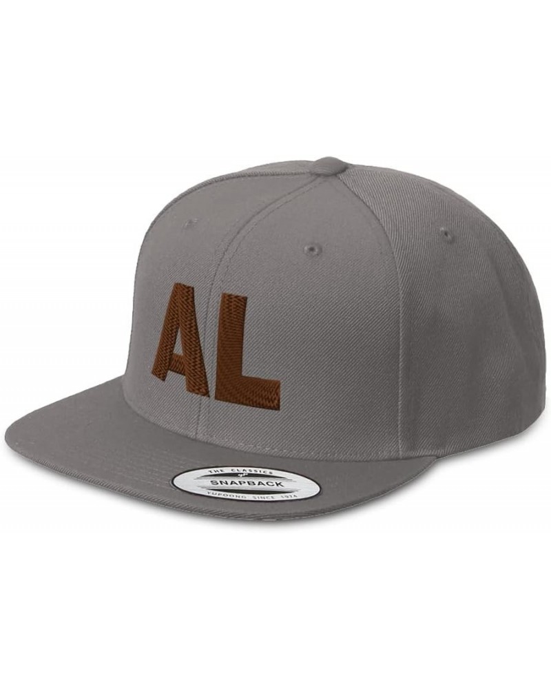 Snapback Hats for Men & Women Al Love Acrylic Flat Bill Baseball Cap Dark Grey Design Only $14.00 Baseball Caps