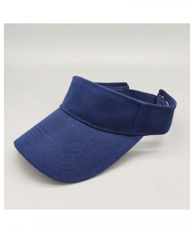 Sun Visor Hats Women Sports Multi Color Tennis UPF Cap for Men Women Headwear Outdoor Summer Travel Navy $5.70 Visors