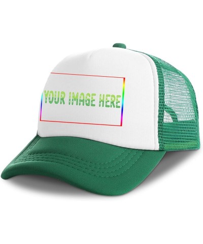 Custom Sun Visor Hat Your Image Here Curved Mesh Hat Green 0 $13.33 Sun Hats