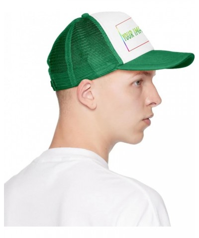 Custom Sun Visor Hat Your Image Here Curved Mesh Hat Green 0 $13.33 Sun Hats