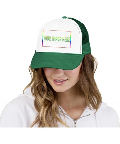 Custom Sun Visor Hat Your Image Here Curved Mesh Hat Green 0 $13.33 Sun Hats