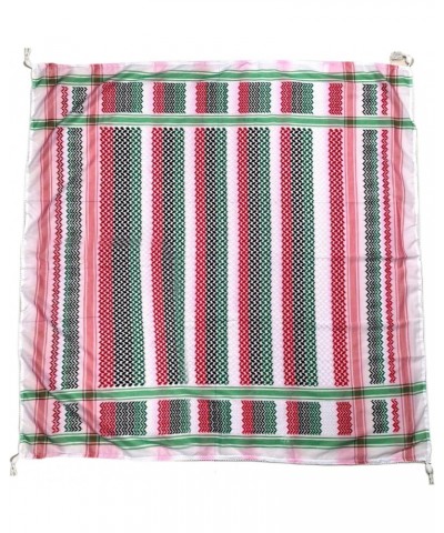 Palestinian Scarf 55x55 In Sunproof Breathable Shemagh Arab Scarf Men Checkered Print Middle East Keffiyeh Desert Scarf for M...