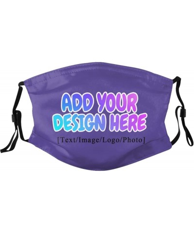 Custom Face Masks with Your Logo Image Photo Name for Sport,Outdoor and Travel Lilac $6.72 Balaclavas