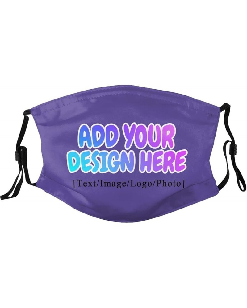 Custom Face Masks with Your Logo Image Photo Name for Sport,Outdoor and Travel Lilac $6.72 Balaclavas