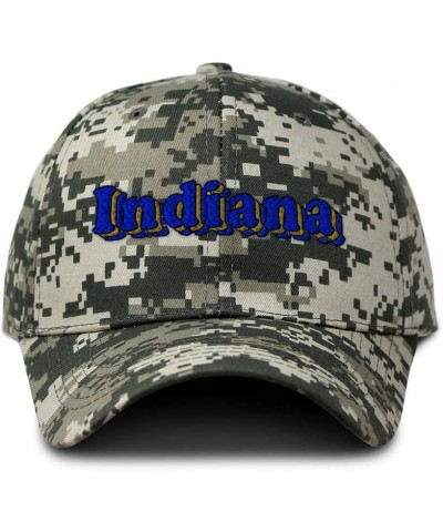 Custom Camo Baseball Cap Indiana Style B Cotton Hunting Dad Hats for Men & Women Pixel Camo Design Only $15.68 Baseball Caps