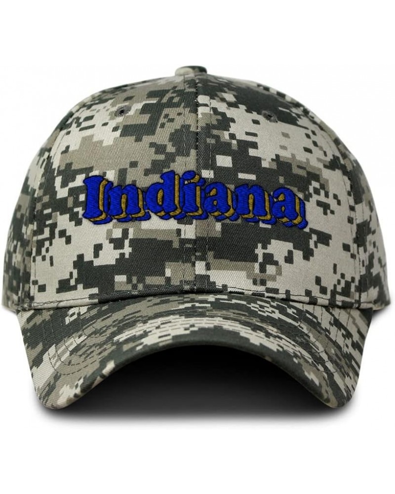 Custom Camo Baseball Cap Indiana Style B Cotton Hunting Dad Hats for Men & Women Pixel Camo Design Only $15.68 Baseball Caps