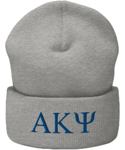 Alpha Kappa Psi Fraternity Beanie: Premium Quality Soft Turbo Acrylic Campus Wear for Pride & Warmth, Winter Hat Heather Grey...