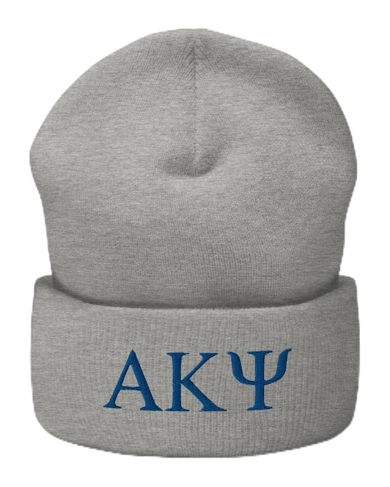 Alpha Kappa Psi Fraternity Beanie: Premium Quality Soft Turbo Acrylic Campus Wear for Pride & Warmth, Winter Hat Heather Grey...