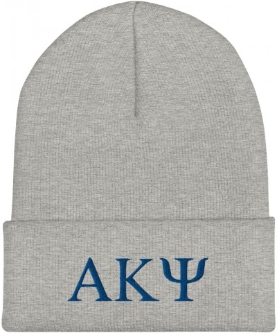 Alpha Kappa Psi Fraternity Beanie: Premium Quality Soft Turbo Acrylic Campus Wear for Pride & Warmth, Winter Hat Heather Grey...