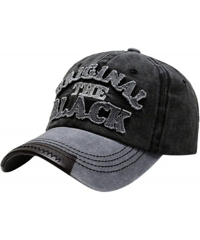 Baseball Cap Retro Men Women Baseball Cap Unisex Hat Stay Hat Black $6.79 Bucket Hats