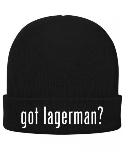 got lagerman? - Soft Adult Beanie Cap Black $14.26 Skullies & Beanies