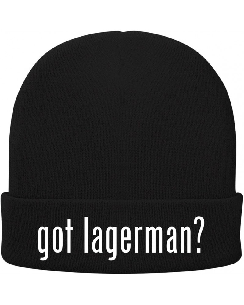 got lagerman? - Soft Adult Beanie Cap Black $14.26 Skullies & Beanies