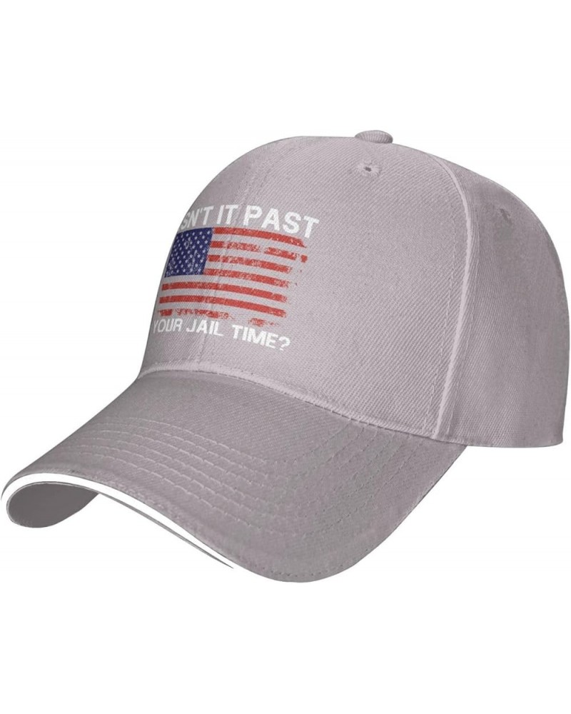 Men Women Baseball Cap Vintage Isn't It Past Your Jail Time Vintage Dad Hat Adjustable Casquette Cap Gray $10.09 Baseball Caps