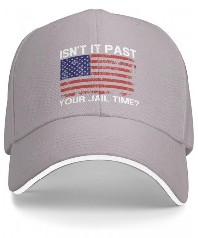 Men Women Baseball Cap Vintage Isn't It Past Your Jail Time Vintage Dad Hat Adjustable Casquette Cap Gray $10.09 Baseball Caps