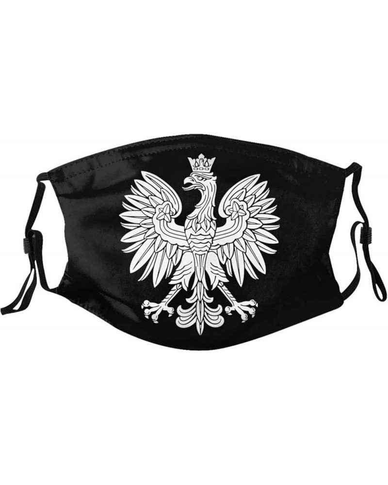 Polish Eagle Polska Face Mask Washable Reusable Adults Breathable with 2 Filters Black $11.66 Balaclavas