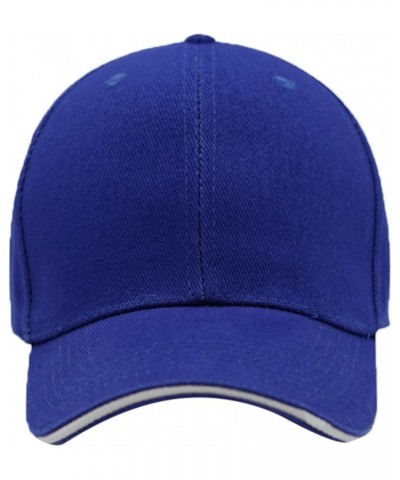 Womens Summer Casual Baseball Caps Solid Classic Adjustable Strapback Cap Low Profile Hats Dad Hat Fashion Blue $5.65 Sun Hats