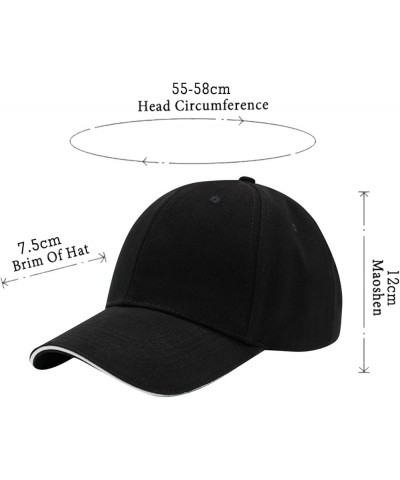 Womens Summer Casual Baseball Caps Solid Classic Adjustable Strapback Cap Low Profile Hats Dad Hat Fashion Blue $5.65 Sun Hats