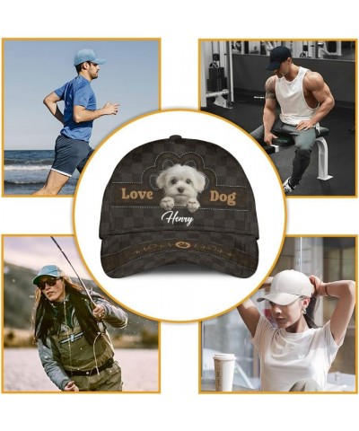 Personalized Maltese Dog Baseball Hat - Custom Dog Baseball Cap for Men Women, Dog Mom Hat, Unisex Cap for Men Women Style 3 ...