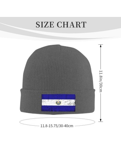 Beanie,El Salvador Salvadoreño Flag Beanie Hat Women Warm Hats Men Knit Hat Slouchy Skull Cap Knitted Hat Black Deep Heather ...