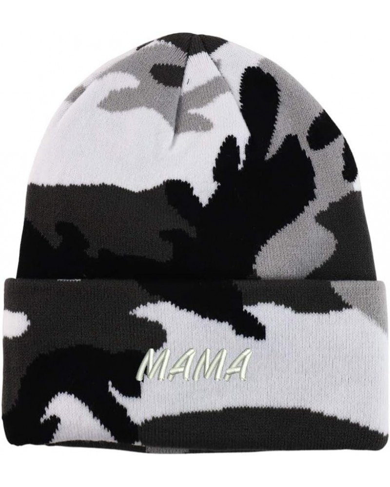 Mama Embroidered Made in USA Camo Beanie Urban $12.25 Skullies & Beanies