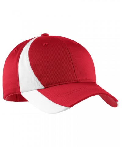 TCTG Team Spirit Fan SpectatorColorblock Cap– College, Sports, High School & Fan Apparel - Red/White OSFA $11.73 Baseball Caps