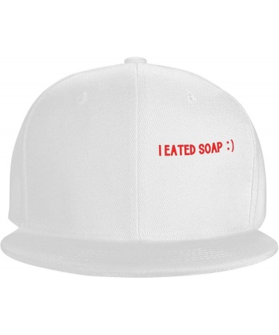 Men Women Baseball Hats i eated soap Original Dad Hat Adjustable Casquette Cap,Black White $11.21 Baseball Caps