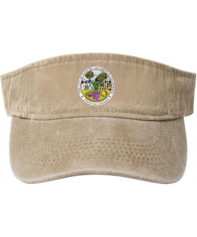 Seal of Rancho Cucamonga, California Sun Hat Sun Visor Hats for Women Men Baseball Cap Golf Hats Natural $9.47 Sun Hats