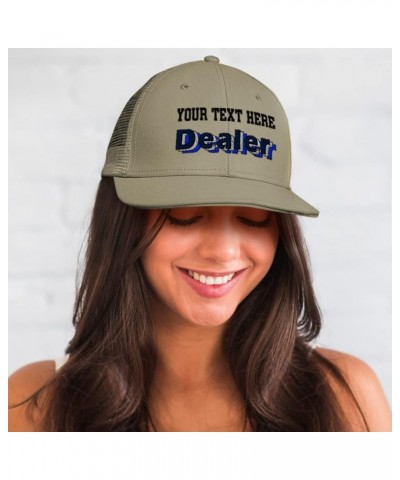 Custom Custom Trucker Hat Baseball Cap Dealer Poker Cotton Craps Dad Hats for Men & Women Navy Personalized Text Here $13.02 ...