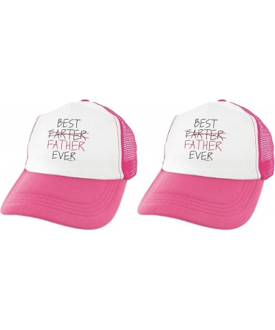 Best Farter Father Ever Trucker Hat 2 Pink $59.45 Baseball Caps