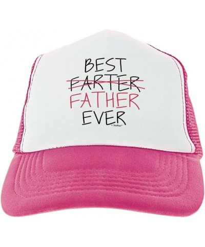 Best Farter Father Ever Trucker Hat 2 Pink $59.45 Baseball Caps