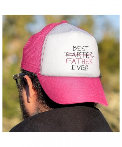 Best Farter Father Ever Trucker Hat 2 Pink $59.45 Baseball Caps