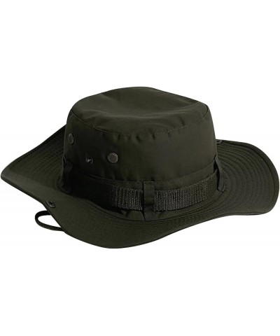 Sunshade Hat Outdoor Hat Fisherman's Basin Hat Bucket Hat Printing Adult Fashion Baseball Caps Cloth Hat Black Army Green-b $...