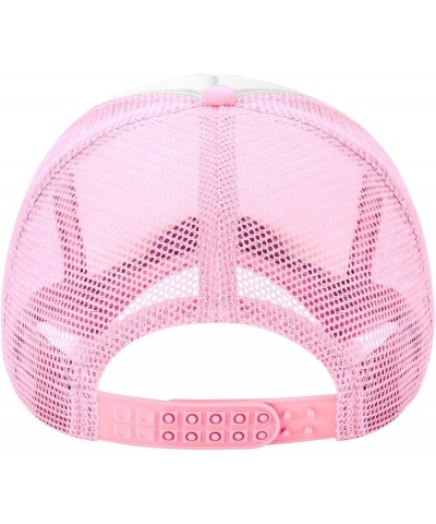 I Pee in Pool Mesh Baseball Hat Men Plain Trucker Cap I Pee in Pool Breathable Hat Pink $11.94 Baseball Caps