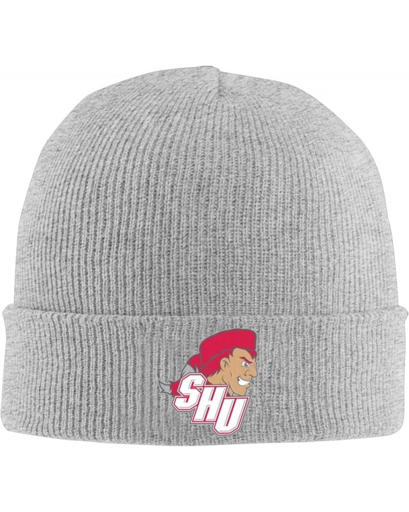 Sacred Heart University Logo Beanie Hat for Men and Women Winter Warm Hats Knit Slouchy Thick Skull Cap Gray $10.35 Skullies ...