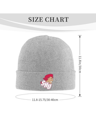 Sacred Heart University Logo Beanie Hat for Men and Women Winter Warm Hats Knit Slouchy Thick Skull Cap Gray $10.35 Skullies ...