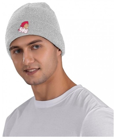 Sacred Heart University Logo Beanie Hat for Men and Women Winter Warm Hats Knit Slouchy Thick Skull Cap Gray $10.35 Skullies ...