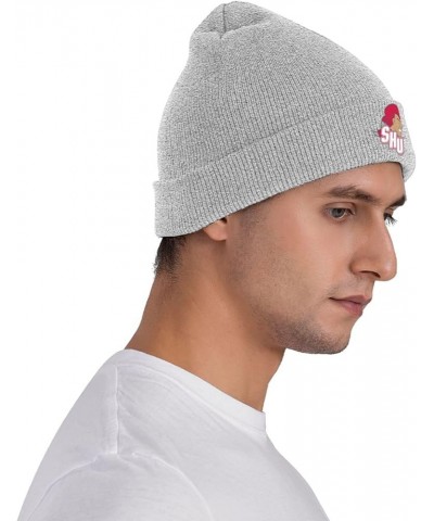 Sacred Heart University Logo Beanie Hat for Men and Women Winter Warm Hats Knit Slouchy Thick Skull Cap Gray $10.35 Skullies ...