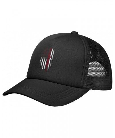 Amyloidosis Awareness America Flag Ribbon Baseball Cap Adjustable Casual Mesh Hats Duck Tongue Hat for Men Women51 Black $12....