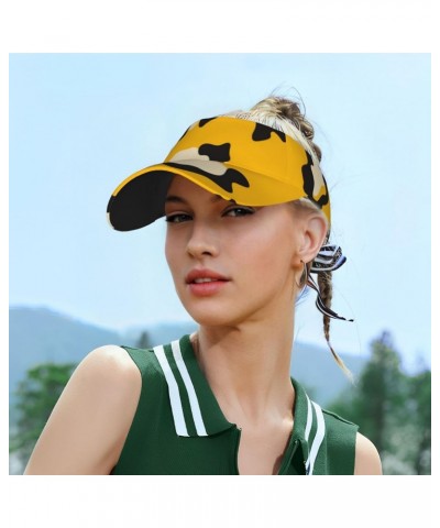 Wildlife Animla Skin Texture Sun Visor Hat for Men and Women Empty Top Sports Hat for Golf, Tennis, Running, and Jogging Mult...