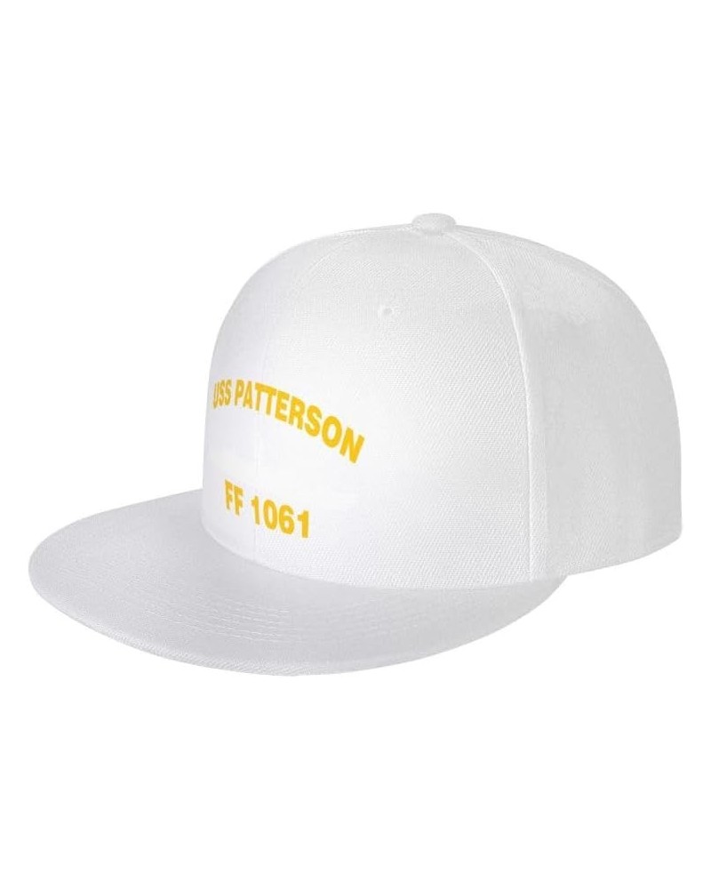 USS Patterson FF 1061 DE 1061 Flag-Trucker Hats Denim Hats Cowboy Knit hat Baseball Caps Fisherman's hat White $15.85 Basebal...