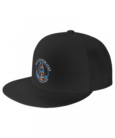 Blue Oyster Rock Cult Band Flat Brim Hat Baseball Cap Adjustable Snapback Trucker Cap for Men Women $12.40 Baseball Caps