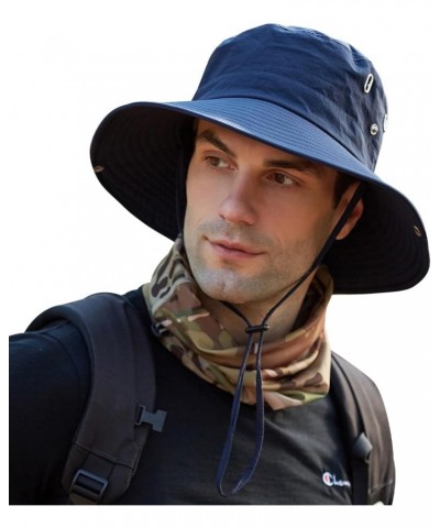 Sun Hats for Men Women Wide Brim Boonie Hat UPF 50+ Bucket Hats Hiking Fishing Outdoor Summer Safari UV Protection Hat 1pack-...