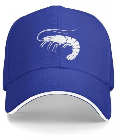 Painted Shrimp Hat Mens Womens Classic Baseball Cap Trucker Hats Summer Caps Adjustable Sunhat Blue $8.08 Sun Hats